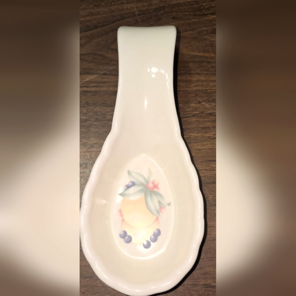 Vintage Corelle ABUNDANCE Spoon Rest Corning 8"  Corning